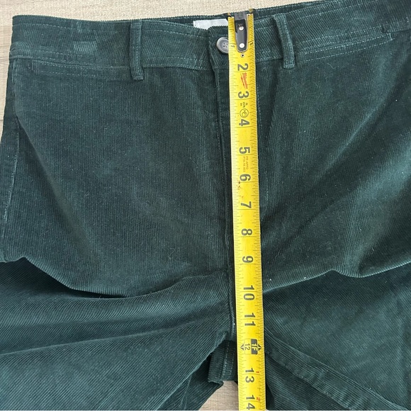 Everlane The Relaxed Wide Leg Corduroy Casual Pants Dark Green 10 NWT - Picture 8 of 9